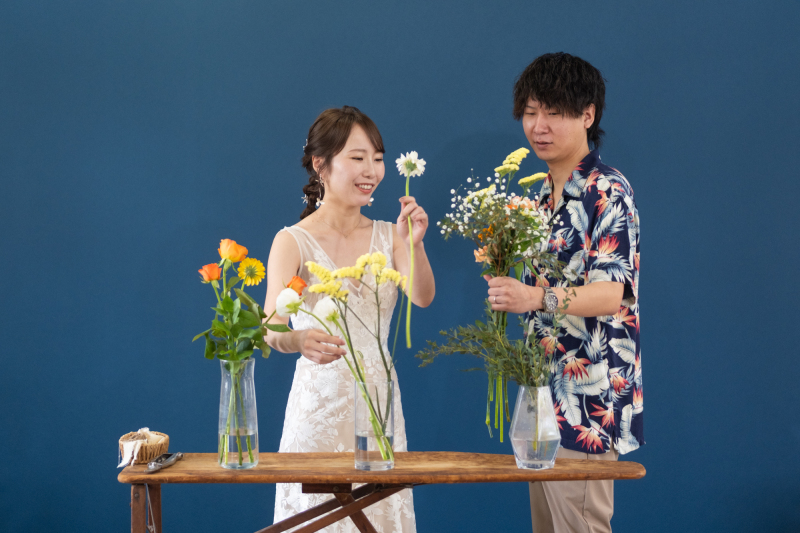 おうちの庭（生花の手作りブーケ）からスタート