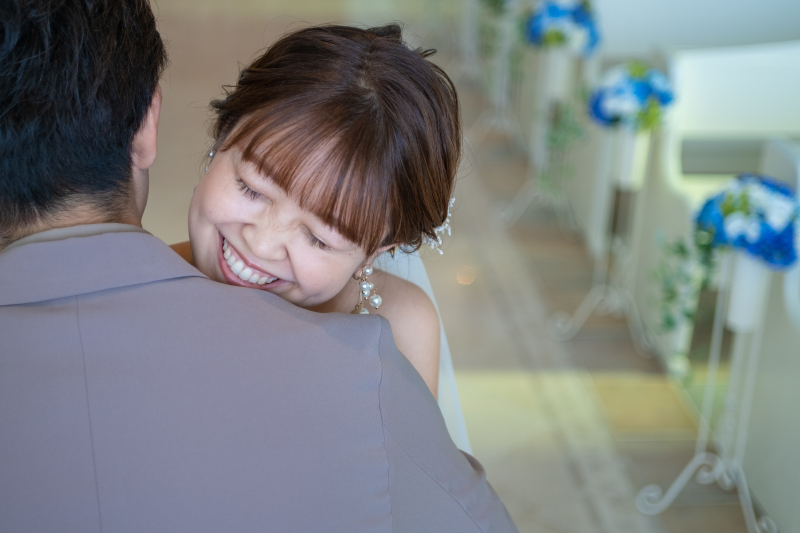 新婦様の幸せな笑顔