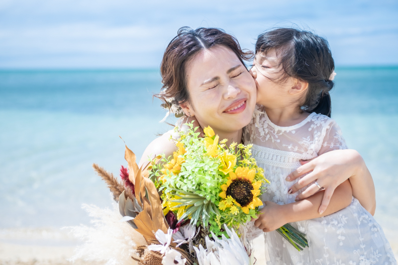 幸せいっぱいの表情