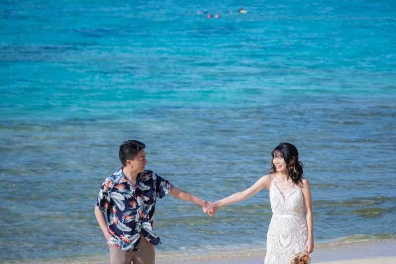 ビーチをお散歩