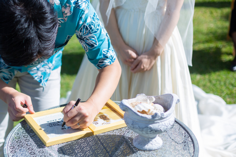 結婚照明書もプランの中に含まれています♪