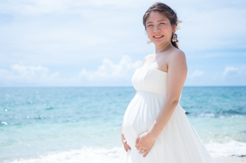 妊婦さんでもお召しいただけるエンパイヤドレス♪