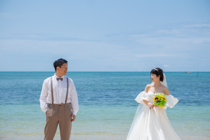 青い海で写真・動画(ドローン付き)のセットプラン