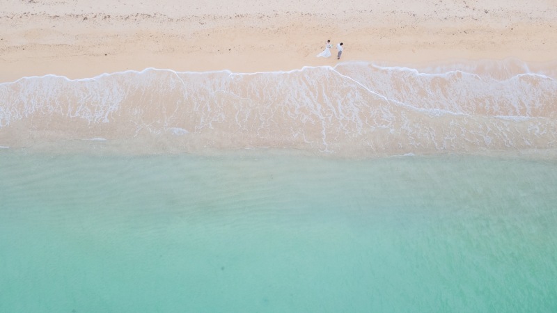 【4Kドローンの写真撮影付き】 フォトウェディングプランM -思い出ムービー付き♪