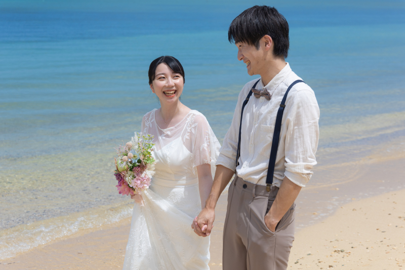 【4Kドローンの写真撮影付き】 フォトウェディングプランL-思い出ムービー付き♪