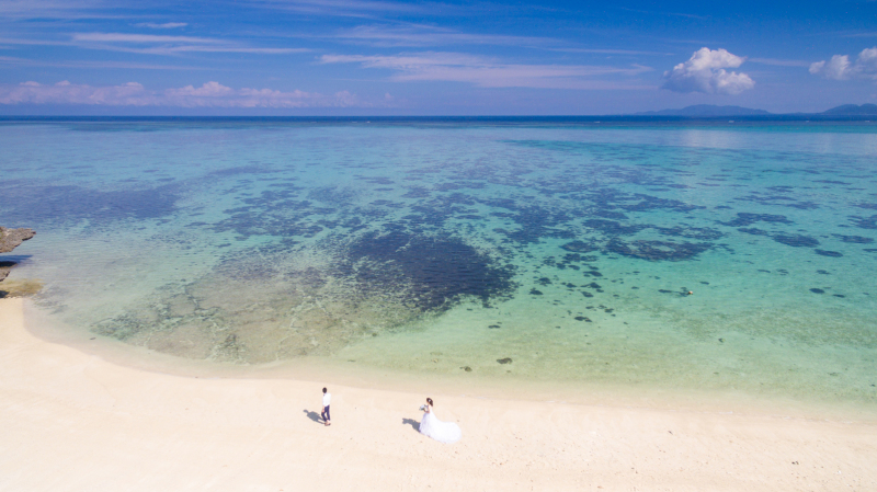 4Kドローンの写真撮影付き!【石垣島or宮古島】フォトウェディングM -思い出ムービー付き♪