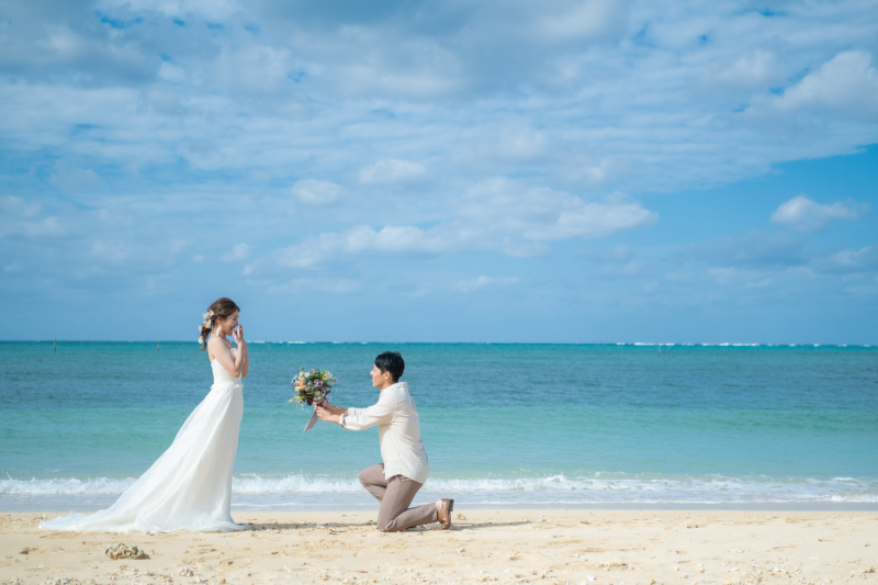 【手軽に楽しむフォトウェディング】沖縄フォトウェディングSプラン(ロケ地1箇所)思い出ムービー付き♪