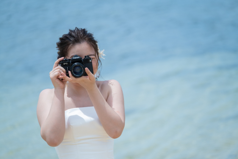 【フィルムカメラ貸し出しプラン♪】フォトウェディングプランM -思い出ムービー付き♪