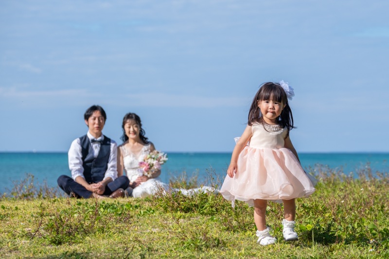お子さん連れ大歓迎♪【ベビーシッター付き】フォトウェディングMプラン!(ロケ地2箇所)