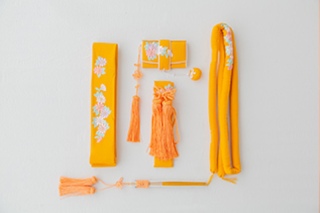 5点セット：黄色・刺繍
