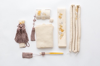 5点セット：ベージュ・刺繍