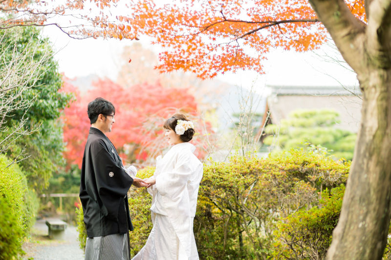紅葉が彩る。