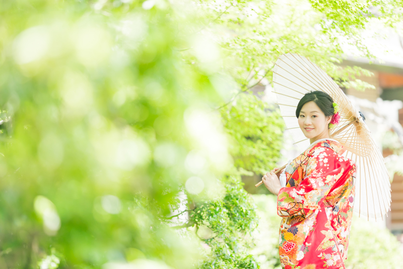 新緑が彩る