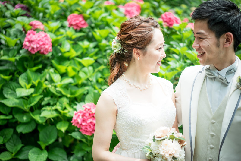 ジューンブライド♪あじさいwedding
