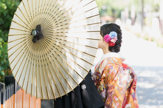 ロマンチックに京和婚♪初夏の自然と。