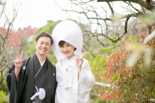 紅葉色付く折り鶴も祝福♡趣きwedding