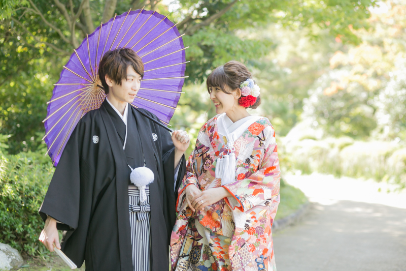 光が瞬く♪自然にいつものように♡和婚photo