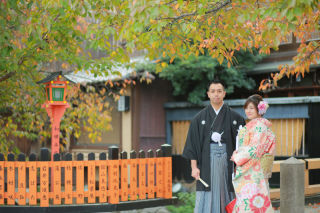 京を感じる♪紅葉と和婚フォト