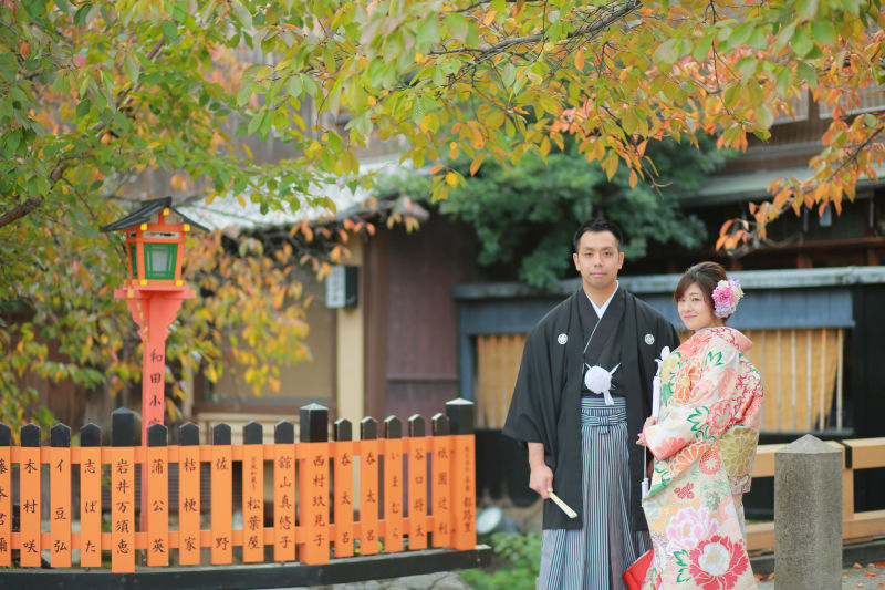 京を感じる♪紅葉と和婚フォト