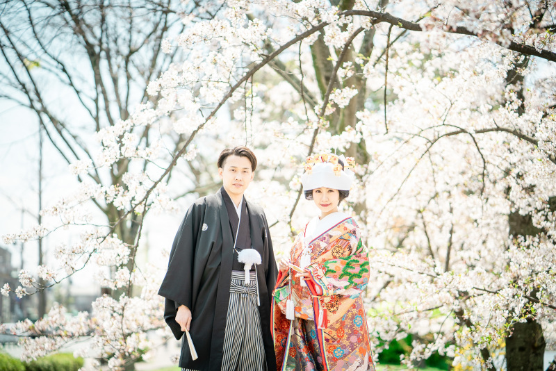 青空と桜