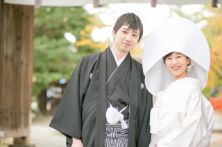 今宮大社で和婚フォト♪神聖な雰囲気で。