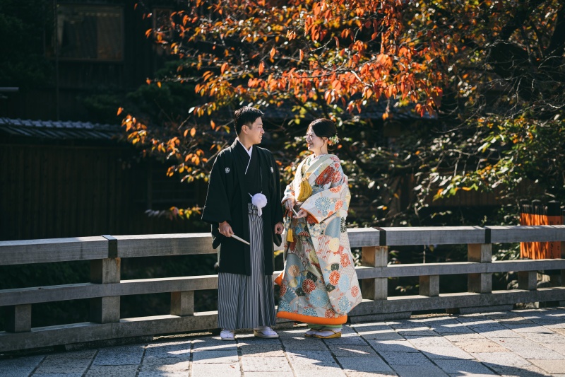 祇園で楽しむ秋の彩り