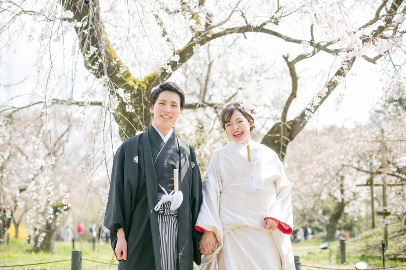 桜が降り注ぐ♡