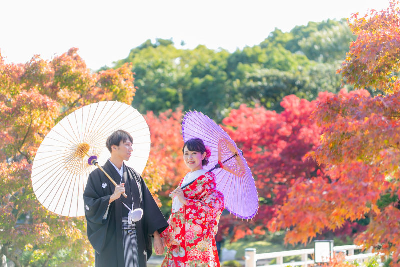 紅葉と