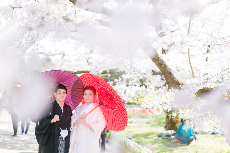 おふたりの世界♡さくらもお祝いwedding