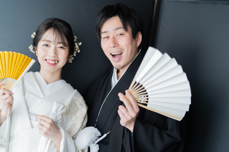 京都スタジオで明るくゆったり和婚フォト♪