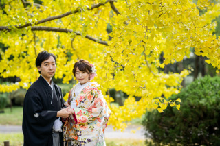 紅葉の和婚フォトはおすすめですよ♪プランも充実！