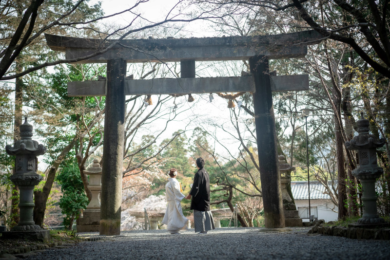鳥居を抜けて