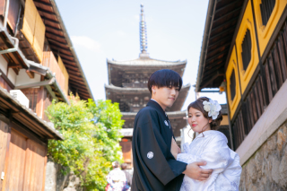 八坂で和婚ふぉと♡おふたりの世界で。