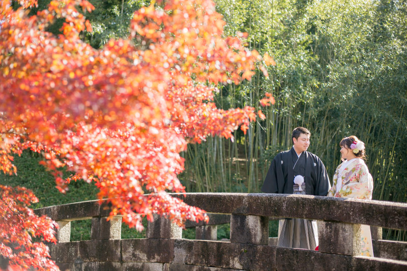 紅葉と共に。