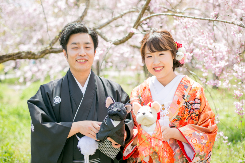 おふたりらしく♡リラックスさくら舞う和婚