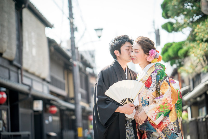 ほっぺにキス