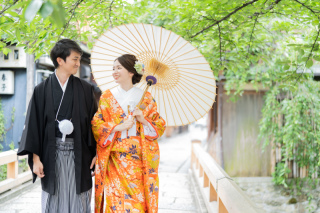 祇園でおふたりらしく京和婚♪フォト