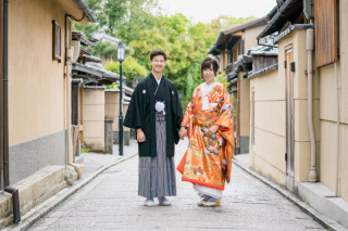 人気スポット♪八坂で和婚Photo♡
