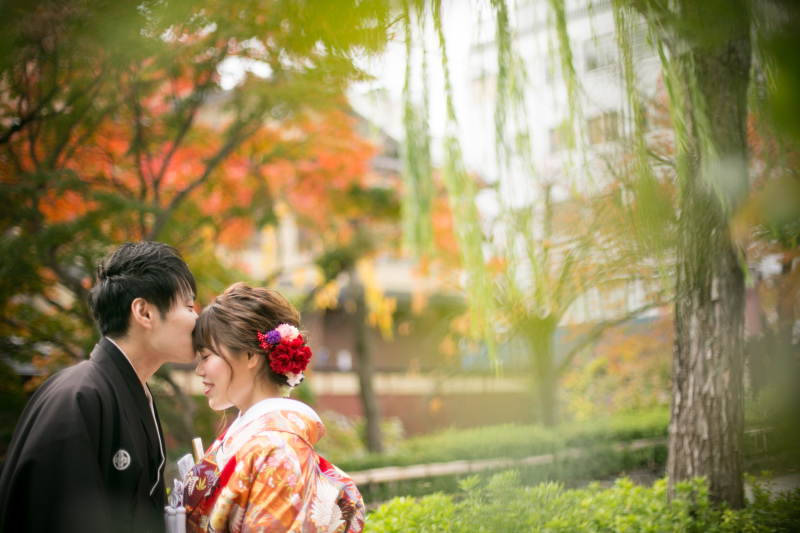 紅葉の美しい時期で♪京和婚フォト