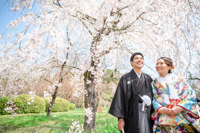笑顔とさくらが咲き誇る♡family和婚♪