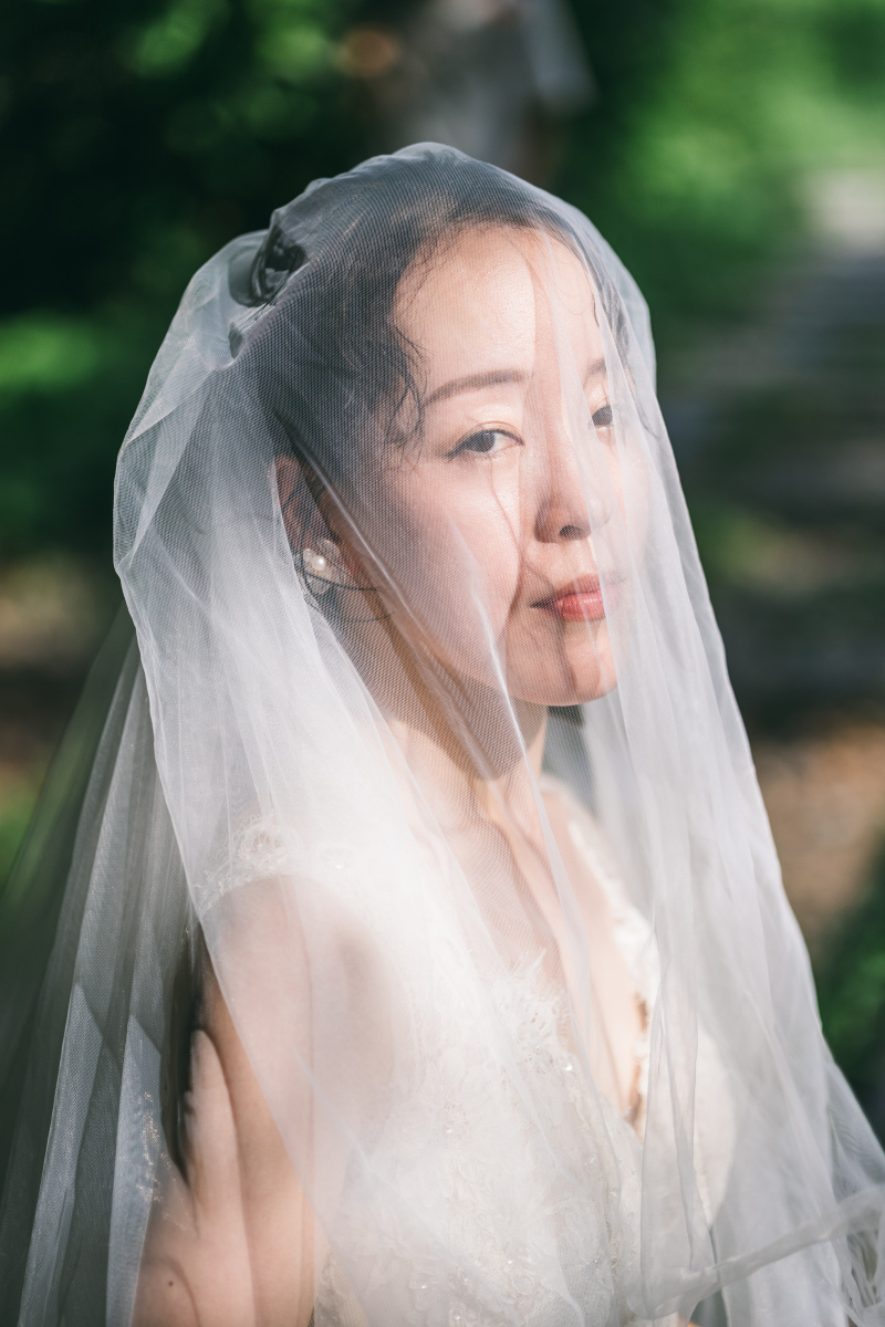 ベール越しに残す、花嫁様の美しさ