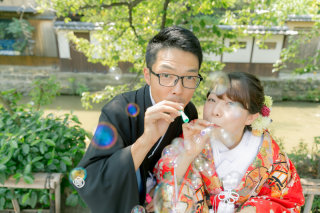 おふたりが寄り添って♡はんなり京フォト