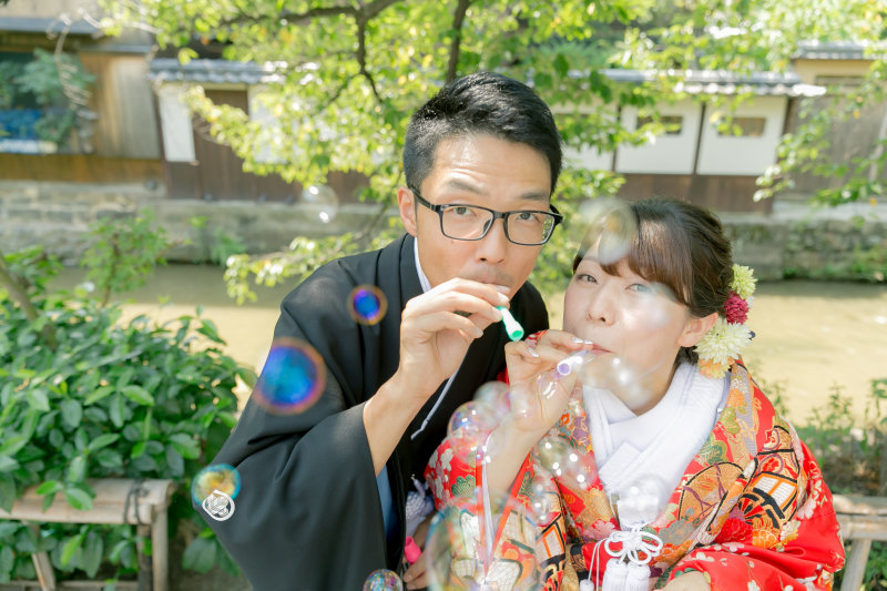 おふたりが寄り添って♡はんなり京フォト