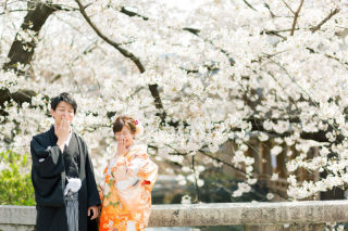 春のにおいがふっと香る♡祇園さくら和婚❀