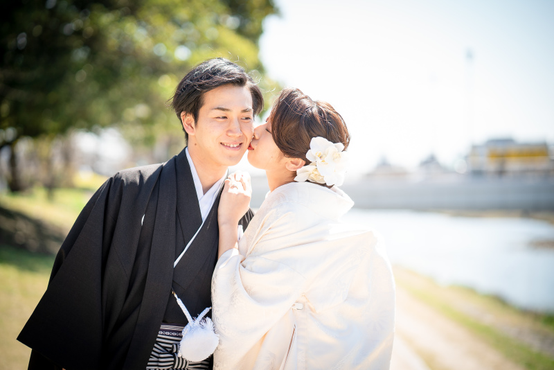 おふたりの美しさ際立つ♪和婚フォト