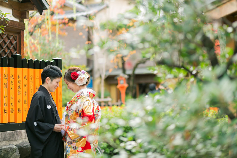 紅葉が煌めく♪和婚フォト。