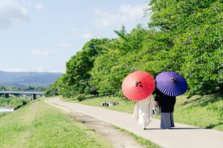 鴨川でお散歩フォト