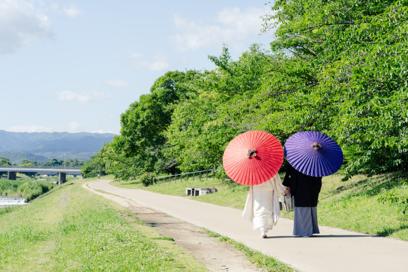 鴨川でお散歩フォト