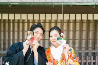 いろんなロケスポットを♪観光気分で和婚フォト。