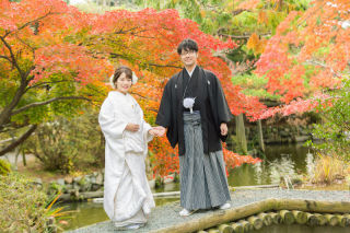 自然を愛でながら♪和婚フォト